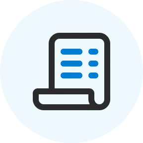 Icono de organizador de facturas